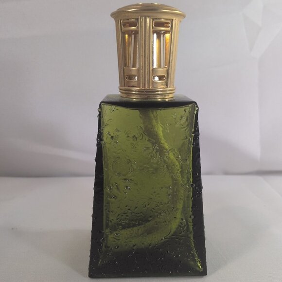 Lampe Berger Fragrance Oil Lamp Ottoman Emerald Green Gold Embossed DISCONTINUED - Picture 2 of 11